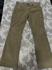 Eddie Bauer Womens Curvy Bootcut Brown Cordur...