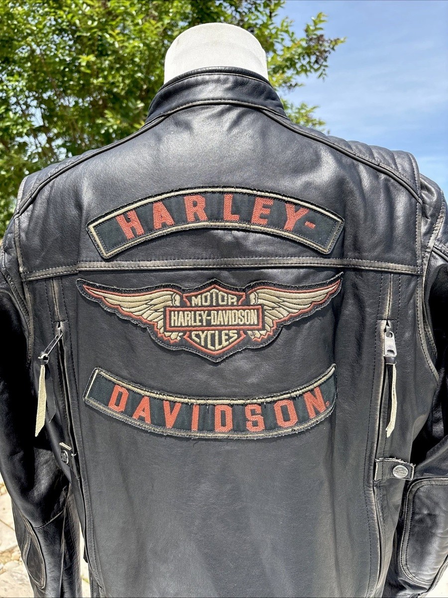 Harley Davidson スエードジャケット S Harley Davidson Men DETONATOR Leather Jacket XL 98076-15VM