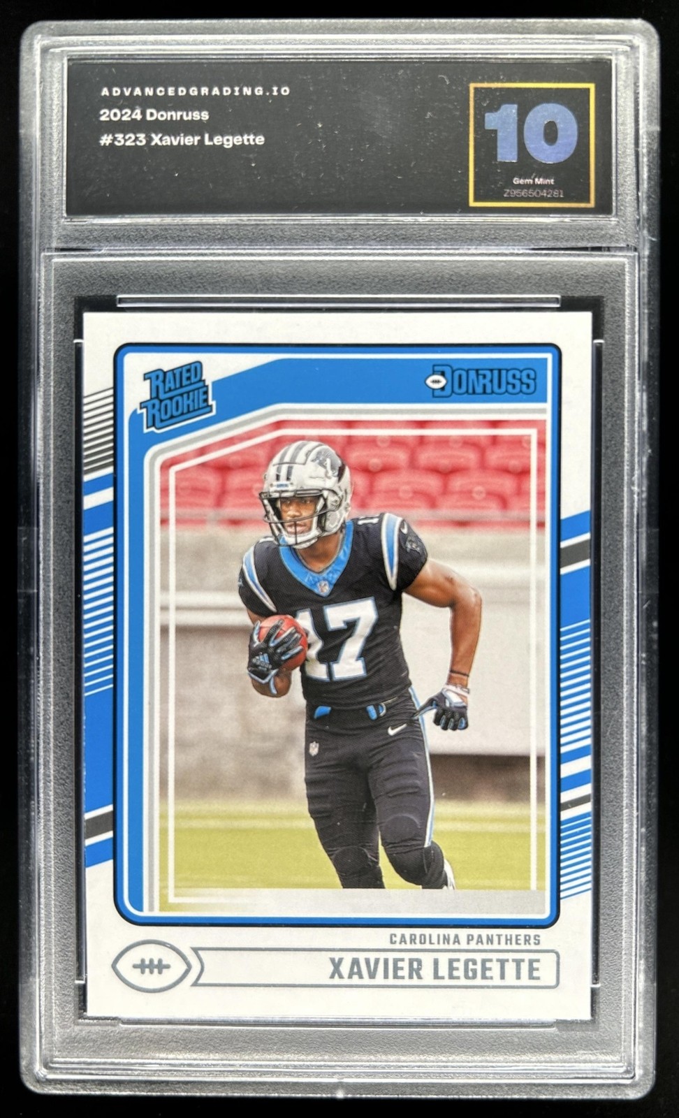 2024 Donruss Xavier Legette Rated Rookie #323 Panthers AG 10