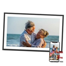Digital Picture Frame, 15.6 Inch Large Frameo Digital Photo Frame WiFi, 32GB,