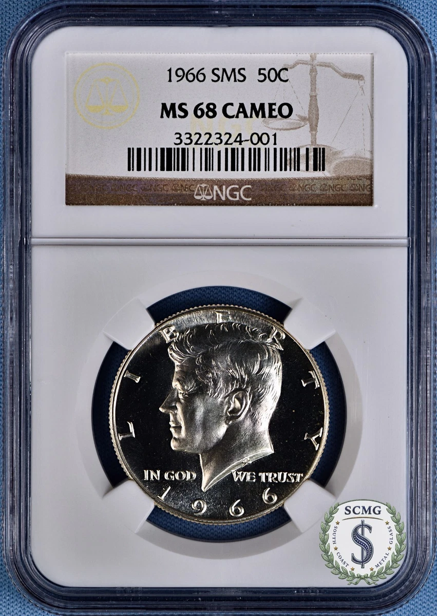 MS 68 Graded 1966 Kennedy US Half Dollars (1964-Now) for sale | eBay