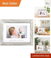 Grandma and Me Rustic Picture Frame, New Grandmother Gift from Baby, Farmhous...