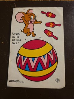1973 MGM Tom & Jerry Circus Nabisco Shreddies Cereal Premium Jumbo Sticker