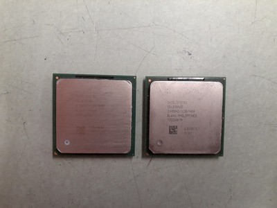 (2) Intel SL6VU Celeron 2.4GHz 400MHz Socket mPGA478B Processor