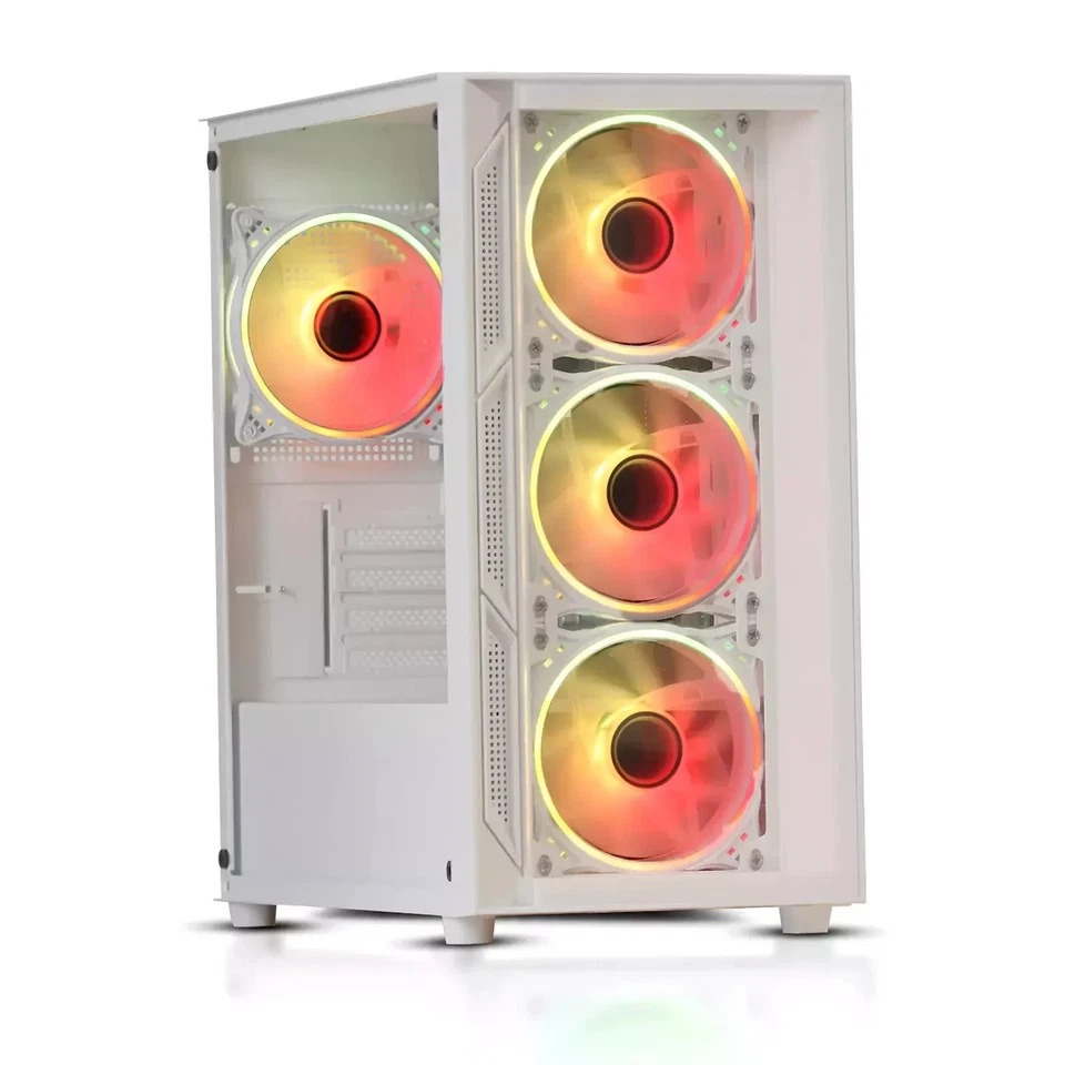 Gaming PC Intel i7 NVIDIA RTX 3050 32GB RAM 1TB SSD Windows 11 WiFi White - Image 2 of 4