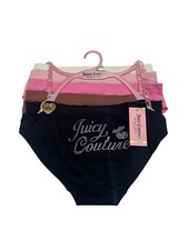 Juicy Couture 5 Pack Women Underwear Panties Tag Free L NWT