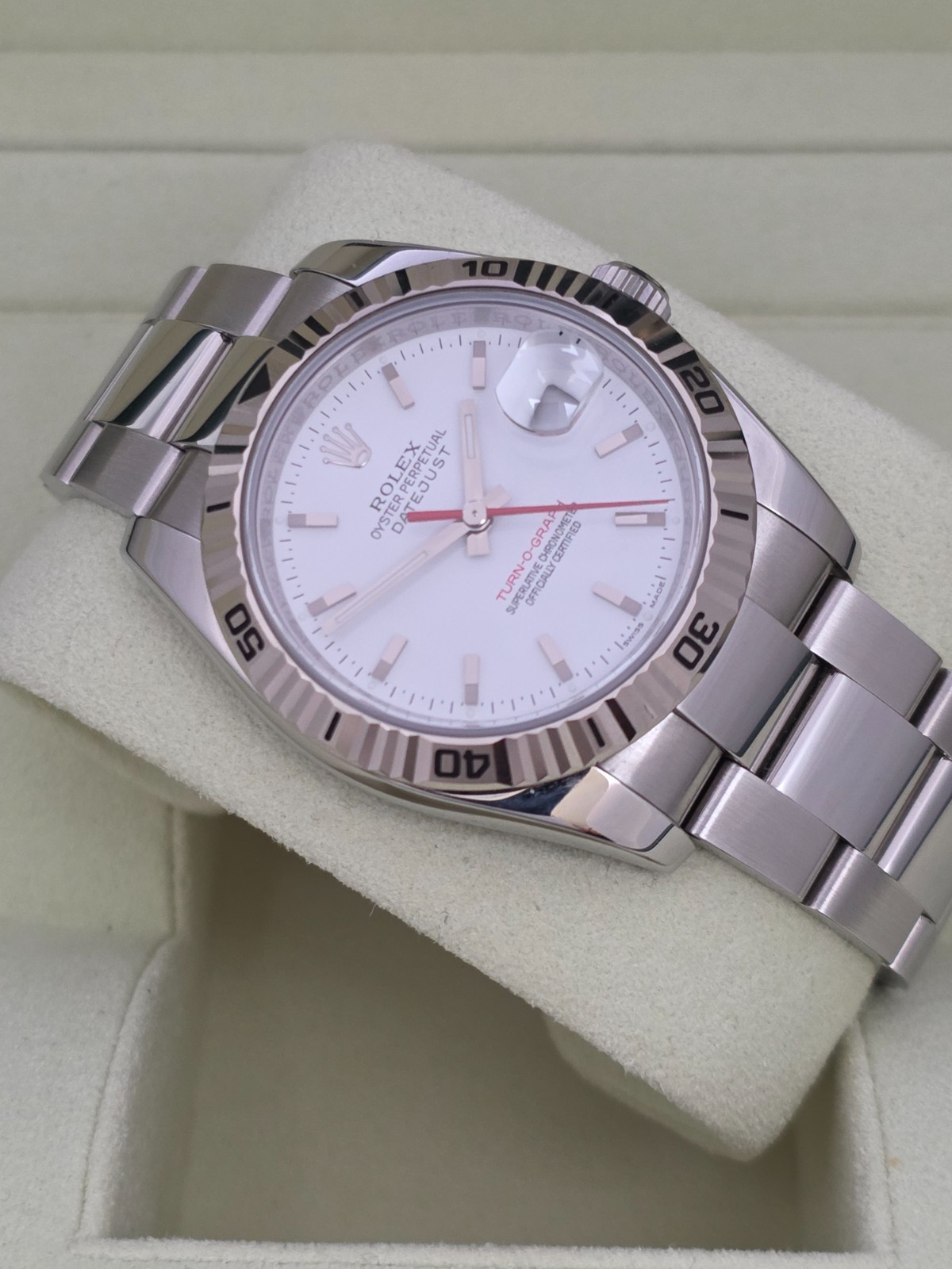 Rolex Datejust 116264 Turn-O-Graph 2005, NOS, 36mm White Dial image 3
