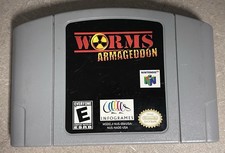 *Authentic / Tested* WORMS ARMAGEDDON - NINTENDO 64 N64 - CARTRIDGE ONLY - RARE