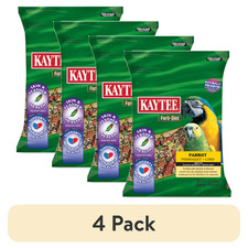  4 pack Kaytee Forti-Diet Parrot Food, 8 Pounds