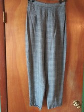 Vtg 90's Women Rayon Plaid Pants Punk Whimsigoth Dark Acedemia Size 11