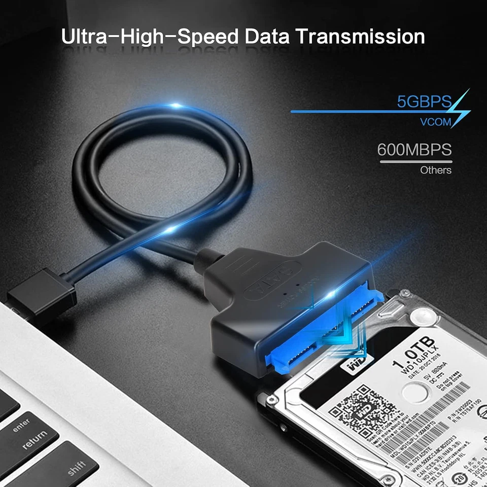 USB 3.0 to 2.5" SATA III Hard Drive Adapter Cable/UASP -SATA to USB3.0 Converter - Image 4 of 4