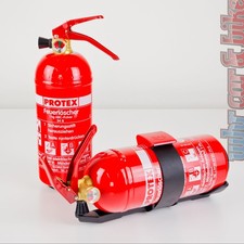 2x Auto-Feuerl&ouml;scher Pulverl&ouml;scher Gloria PDE1GA PROTEX 1kg ABC mit Manometer