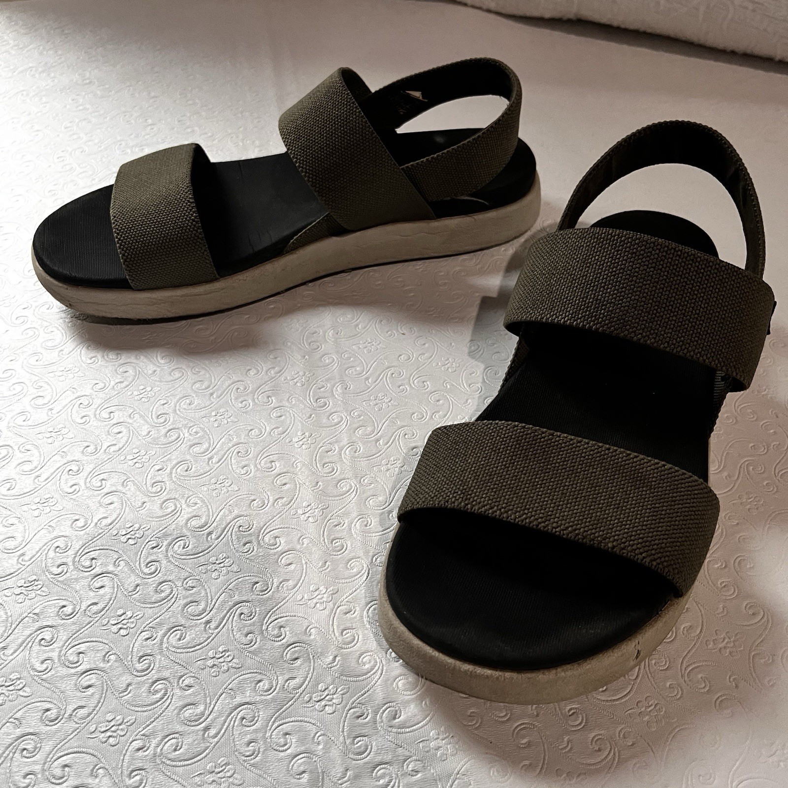 Sandali Keen Elle con cinturino posteriore donna taglia 10 scarpe brindle betulla comode