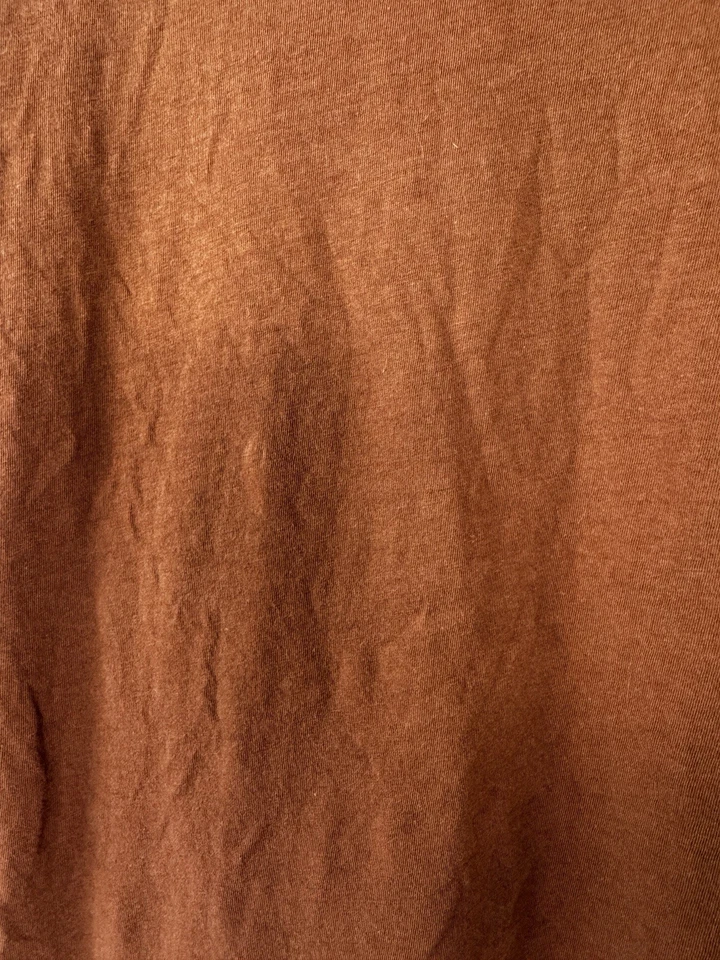 J Crew Marrón Óxido Ligero Cuello Alto Top M Otoño M M Mínimo Neutro Capas de Cabina Foto 3 de 4