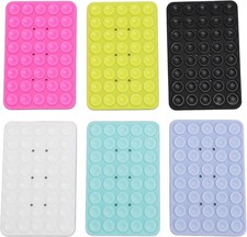 6PCS Suction Phone Case Mount Multipurpose Silicone Suction Cup Double Sided