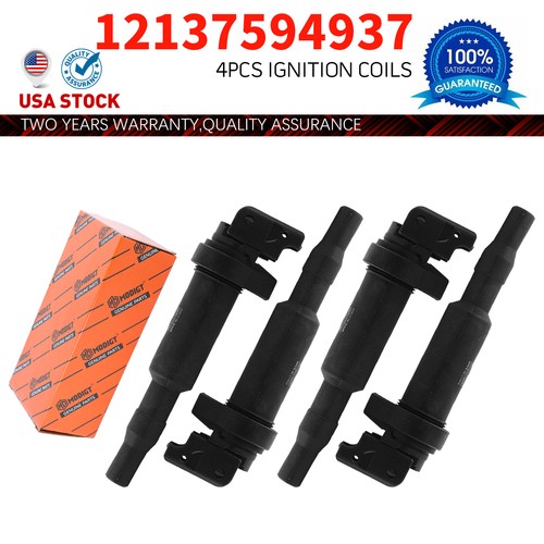 4PCS New Ignition Coils OEM 12137594937 Replacement For BMW Rolls-Royce Mini Photo - $54