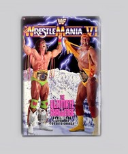 WrestleMania 6 Hulk Hogan Ultimate Warrior 2"x3" Fridge MAGNET (wrestling poster