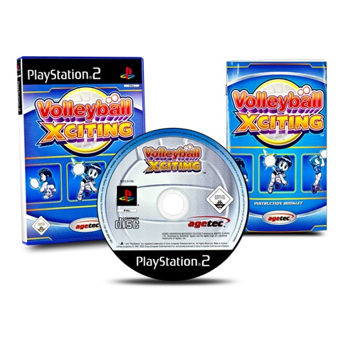 Playstation 2 PS2 Jeu Volleyball Xciting En OVP Avec Manuel