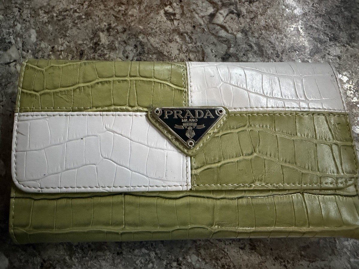 Alligator Prada Vintage Wallet | eBay