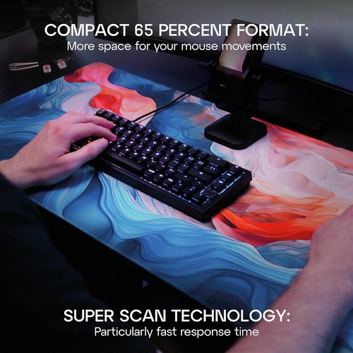 CHERRY XTRFY K5V2 Compact, Mechanical 65 Percent Gaming Keyboard, German Layout - Picture 5 of 6