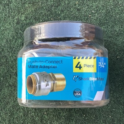 SharkBite Max 3/4'' Push-to-Connect Male Adapter 4 Pack Lead Free USA