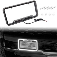 White Led License Plate Holder Front Rear License Plate Frame W Lamp Universal White Led License Plate Holder Front Rear License Plate Frame W Lamp Universal