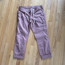 Vuori The Rise The Shine Ripstop Logo Pants Army Pink Womens Size Medium
