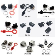 Waterproof DC Socket Power Jack Connector Port Panel PCB Mount Dust Cover