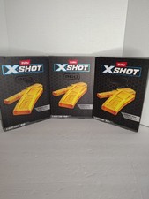 Lot Of 3 boxes Zuru X-Shot X Shot Pro 1 Half Clip 1 Full Clip Clips SEALED