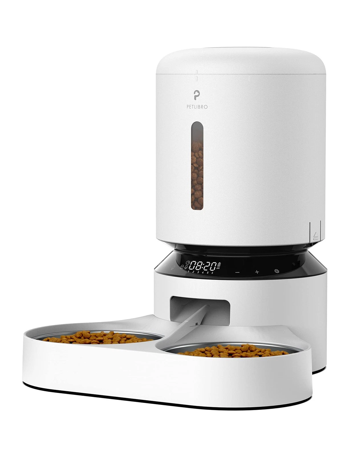 PETLIBRO Automatic Cat Food Dispenser for 2 Pets 5L Auto (Basic), White