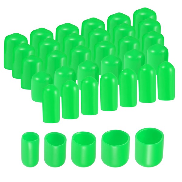 Gummi-Endkappen,1/4 Zoll,3/8 Zoll,1/2 Zoll,5/8 Zoll,3/4 Zoll,GrüN,50Stk-image