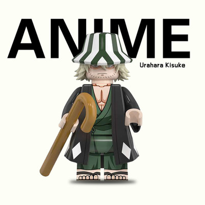Anime Bleach Urahara Kisuke Custom Minifigure 2 inch gift Birthday gift