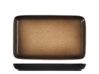Set H&H Neu Sahara 6 Rechteckige Teller Aus Steinzeug/Gres, 21X13Cm