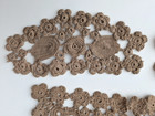 Antique Irish Crochet Lace Collar Victorian Edwardian Handmade Floral Wedding — photo 9