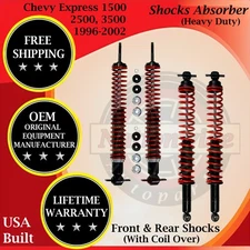 Gabriel OEM Front & Rear Shocks For 1996-2002 Chevy Express 1500/2500/3500 HD