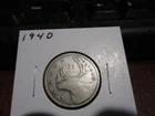 1940 - Canada - Silver 25 cent - Canadian quarter