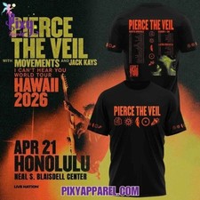 Pierce The Veil World I Can't Hear You Hawaii 2026 World Tour T-Shirt