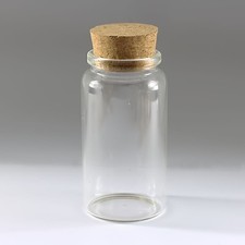 Wishing bottles Clear 5-30 pieces Cork bottle Glass bottles 47x90mm Jars 100ml