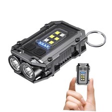 Pocket EDC Flashlight Rechargeable, 500 Lumens Keychain Flashlight Small LED