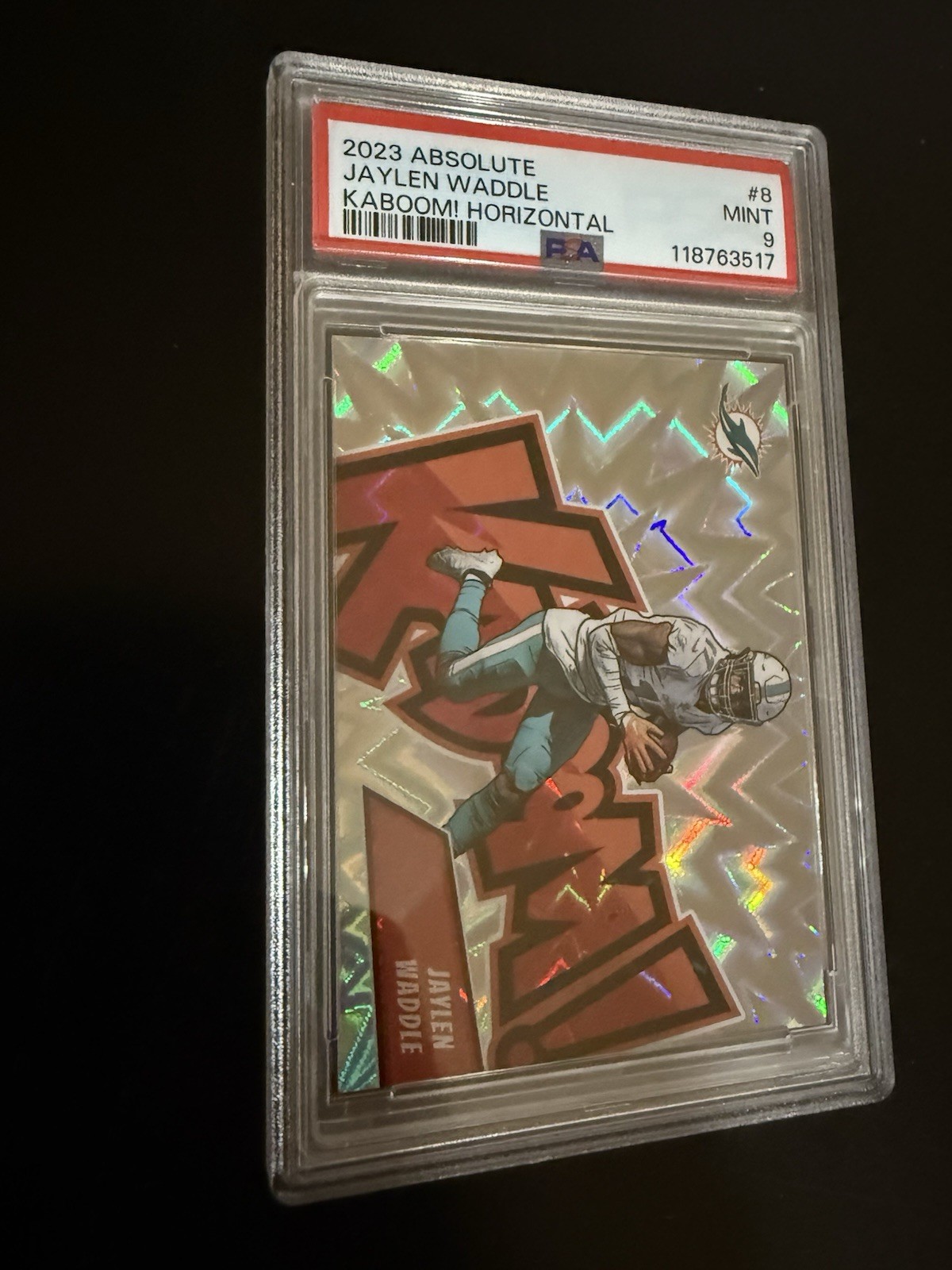 2023 Panini Absolute - Kaboom! Horizontal Jaylen Waddle #8