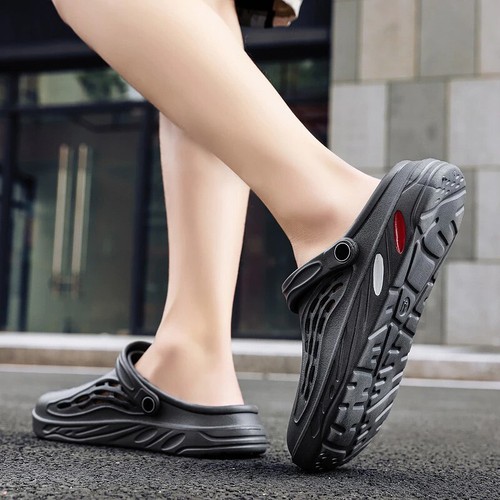 Men Slip On Garden Mules Clogs Sports Sandals Beach Water Slippers Shoes Size US