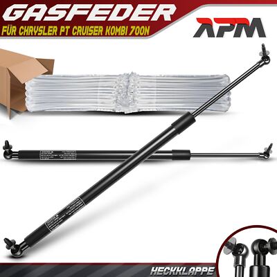 2x Gasfeder Heckklappe Dämpfer 585mm 750N für Chrysler Cruiser Cabriolet Kombi