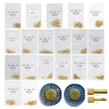 Dental Endo Gold Plated Screw Post All Sizes Refills Root Canal Pins Wrench Key