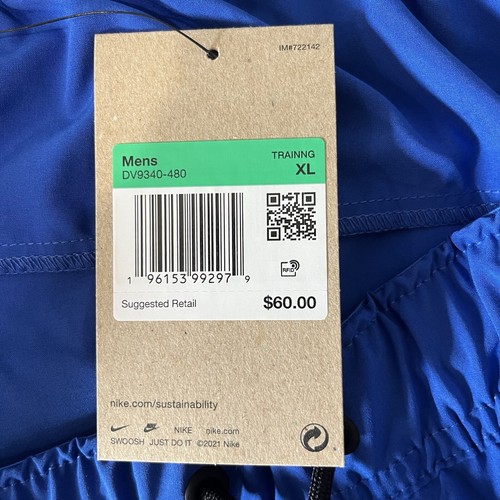 New Nike Form Men's Dri-FIT 7" Training Shorts Royal Blue Size XL MSRP $60 - Picture 6 of 9
