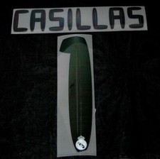 Real Madrid Casillas 1 Football  Name Set Home 2010/11 player size
