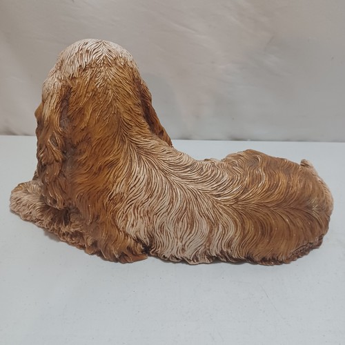 Vintage Homco Cocker Spaniel resin statue 1986 made in usa 15"x7.5" - Picture 5 of 10