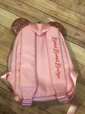 Bibbidi Bobbidi Boutique Backpack Disney Cruise Line RARE Pink ? Sequin Disney Cruise DCL Bibbidi Bobbidi Boutique Backpack in Pink  main image 2