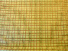 Red and Green Plaid Cotton Fabric 44" Wide x 36 " long
