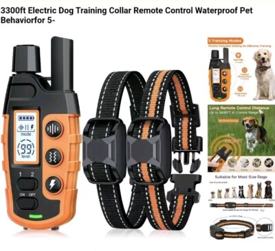 Hundetraining - Electric Dog Training Collar Remote Control Waterproof