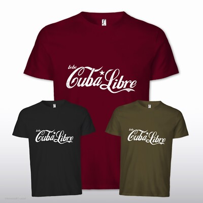 Viva  Cuba Libre T-Shirt Che Bebe Guevara Kuba Revolution Cocktail Fun Kult